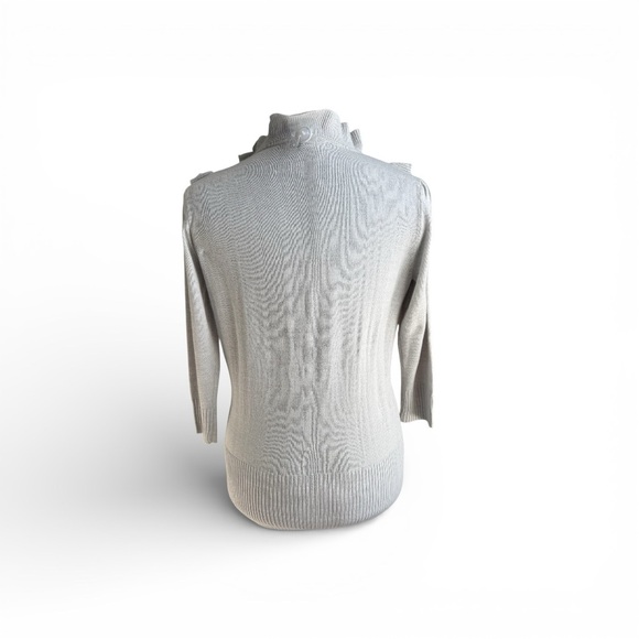 Vintage Y2K dELiA*s Maroon Ruffled Turtleneck Sweater - Picture 3 of 5